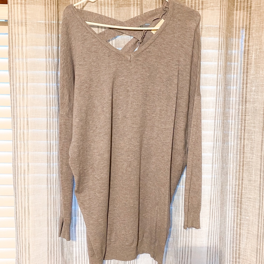 Cross-back Sweater